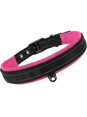 Neoprene‎ Black Pink Dog Collar XL